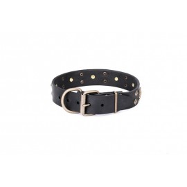 FDT Artisan "Jolly Roger" Hundehalsband aus Naturleder