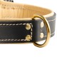 Royal Leather Dog Collar with extra-soft Padding for Labrador