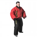 Red-Black Full Protection k9 Bite Suit  Fordogtrainers 