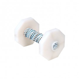  'Safe Grab'  Dog Training Dumbbell with White Plates