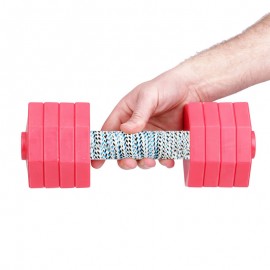  'Safe Grab'  Dog Training Dumbbell with White Plates