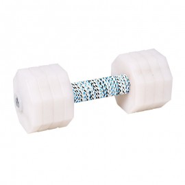  'The Tool of Power'  Dog Training Dumbbell with White Plates