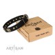 Modisches Labrador FDT Artisan Lederhalsband "High Fashion"