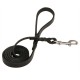 Braided Leather Dog Leash With Stainless Steel Snap-hook