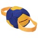 Soccer Ball Design French Linen Dog Bite Tug with Two Handles