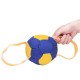 Beißball  aus French Linen mit zwei Nylon Handschlaufen