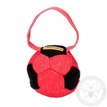 "Soccer Fan" Colorful French Linen Dog Bite Tug