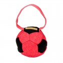 "Soccer Fan" Colorful French Linen Dog Bite Tug