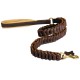 Dog Leather Lead with original braided Design