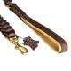 Dog Leather Lead with original braided Design