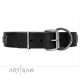 Leather Dog Collar with Adornment "Space Walk" FDT Artisan 