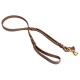 Leather Dog Lead for labrador with Rivets and Braid Decor