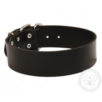 Extra Wide Leather Collar