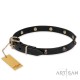 "Age of Style" 20 mm breites Designer Leather Dog Collar FDT Artisan