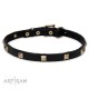 "Modern Style"  Leather Dog Collar 20 mm by FDT Artisan