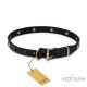 "Modern Style"  Leather Dog Collar 20 mm by FDT Artisan