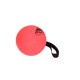 Orange Hundeball aus synthetischem Leder mit Handschlaufe,12 cm