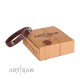 FDT Artisan "Ritter Stil" Halsband aus echtem Leder