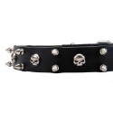 Spikes and Skulls Leather Labrador Collar
