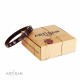 FDT Artisan Lederhalsband mit Sternen und Blumen