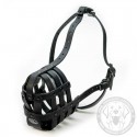 Mesh Leather Dog Muzzle for Labrador