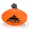 Orange Rugby Ball mit Handschlaufe für Labrador