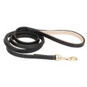 Qualitative Leather Dog Lead for Labrador with Snap Hooks