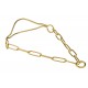 Metall Halsband für Labrador-Ausstellungen, goldfarbiger Messing