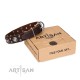 Studded Leather Dog Collar "Vintage Necklace"