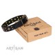 FDT Artisan stylish Leather Dog Collar "A La Mode"