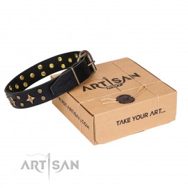 FDT Artisan stilvolles Lederhalsband "A La Mode"