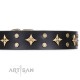 FDT Artisan stylish Leather Dog Collar "A La Mode"