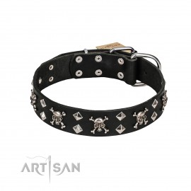 Rock 'n' Roll Stil ledernes Halsband von FDT Artisan