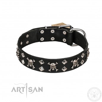 Rock 'n' Roll Stil ledernes Halsband von FDT Artisan