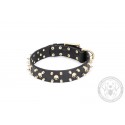 FDT Artisan "Rock Star" Lederhalsband  mit Messing Schmuck