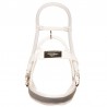 White Assistant Nylon Dog Harness for Guide Labrador