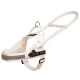 White Assistant Nylon Dog Harness for Guide Labrador