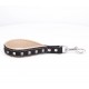 Short Leather Pull Tab with light colour padding