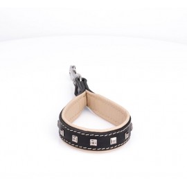 Short Leather Pull Tab with light colour padding