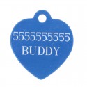 Heart-Shaped Dog Tag with Personal Engraving