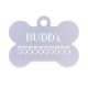 Bone-Shaped Dog Tag with Personal Engraving for Labrador